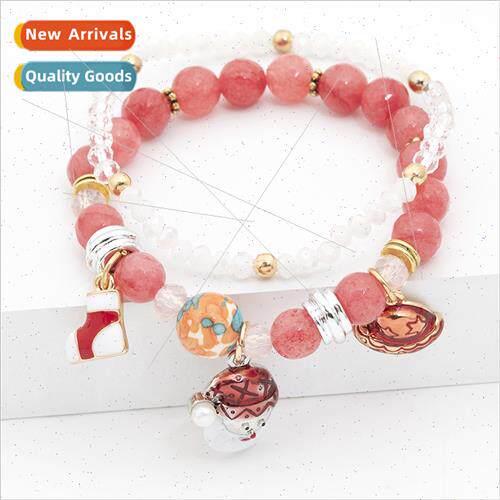 Christmas gift double elastic bracelet christmas e santa cla