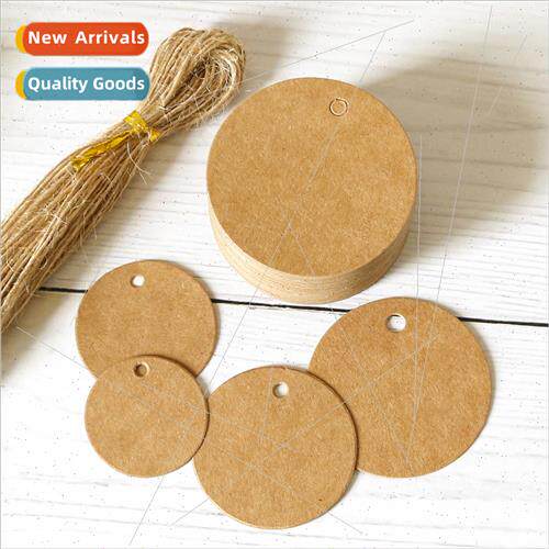 Blank Round Hang Tag Vintage Kraft Hang Tag Hang Tag DIY Gra