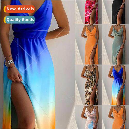Fashion 2022 Summer Urban Casual Women Big Hem Dresses