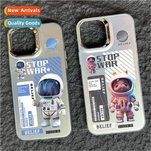 Astronaut Case Apple Color lver Case 14promax Hard Case Appl