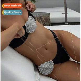 Three point Swimsu Europe Small Bikini Vacation Breaste Sexy