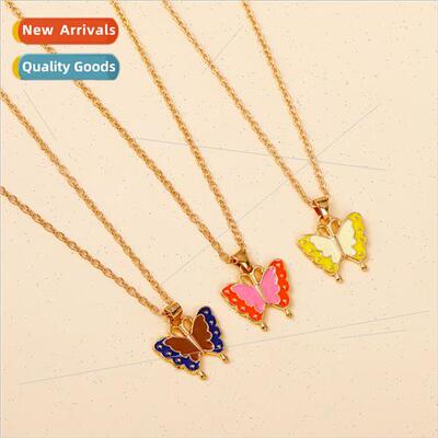 Europe Uned States new colourful small butterfly pendant fas