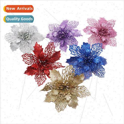 New Christmas decorations 15cm three layers gold dust Christ