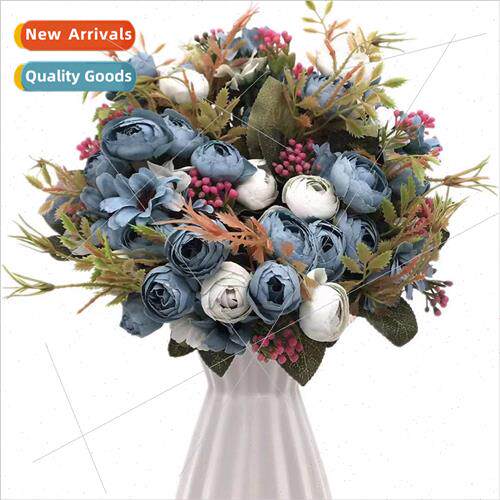 Scandinavian bedroom decorative fake flowers plastic mini 5