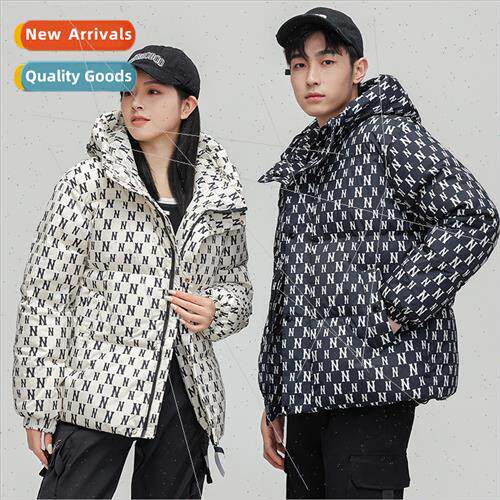 Men hooded short down jacket winter new youth tide fashion f