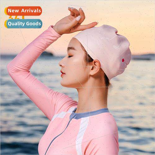 Womens swimming cap long hair waterproof ear protection does
