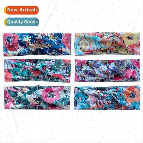 Athletic leisure yoga hair bands double cross elastic hair b