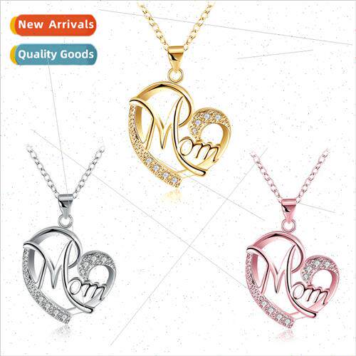 Fashion Mother Day mom hollowed out heart necklace heart sha