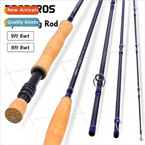 Portable Fly Rods 4 Fly Fishing Rods 9ft 2.7m 6wt 8wt Carbon