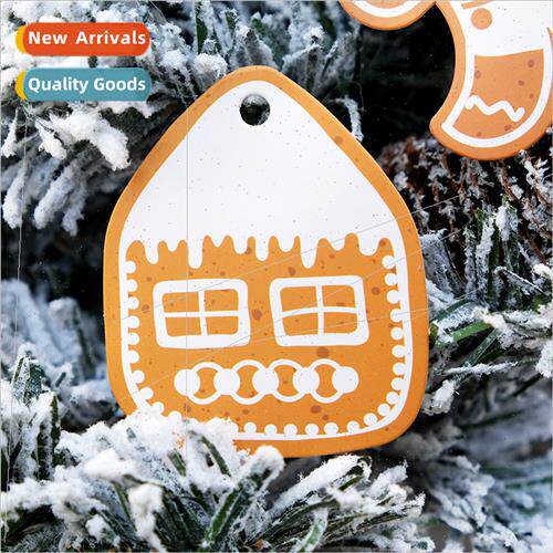 8 Vintage Gingerbread Man Christmas Tree Cookie Shape Christ