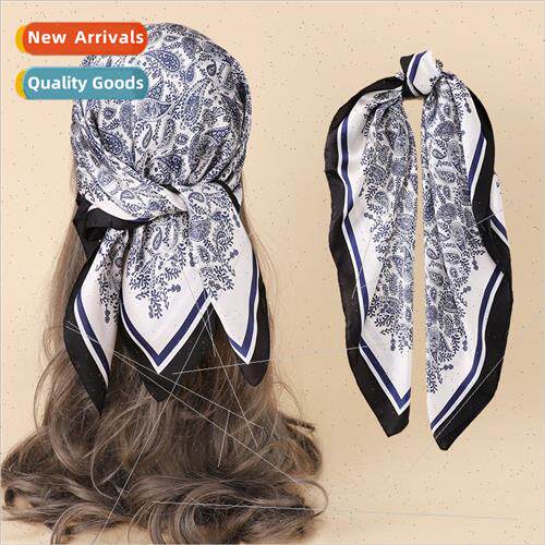22 spring summer new simulation silk scarf women professiona