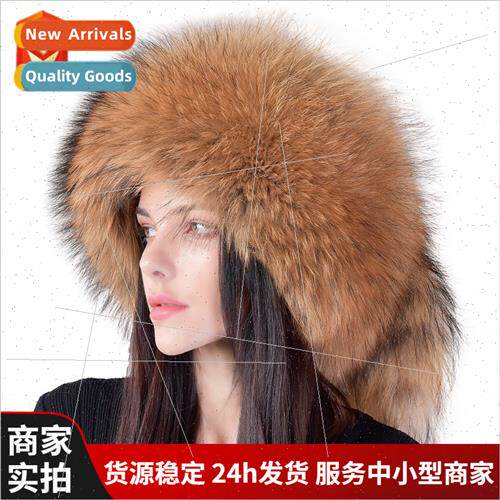Fox hair hat female winter leather Mongolia cap ethnic wind
