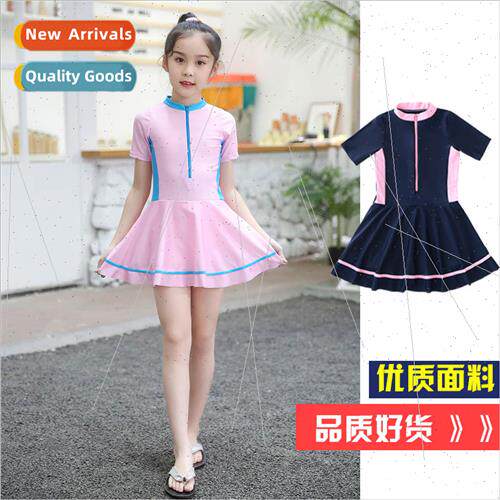 Childrens swimsus girls swimsu one-piece Korea middle and la