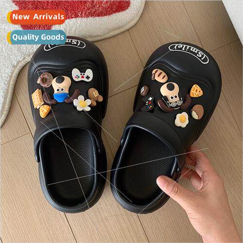 Korea cute cartoon big head dog head wrapped comtable hole s