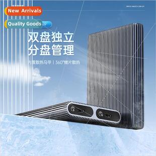 Dual drive m2 solid state drive enclosure dual protocol nvme