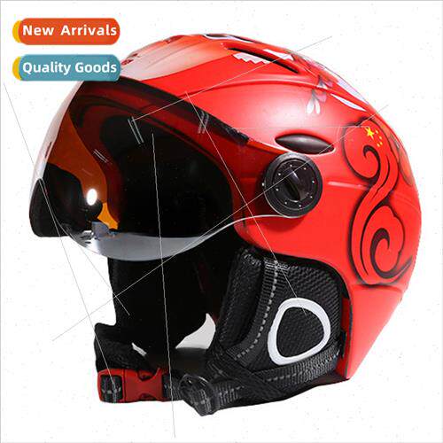 Ski helmet wh windshield one-piece molding mens and womens p