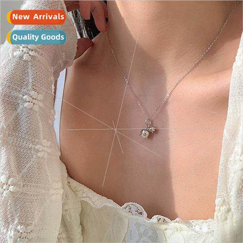 Parallel Bell Orchid Necklace 2023 New Gold Plated Tulip Flo