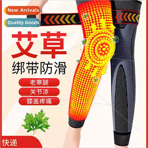 Knee pads warm female wormwood heating straps sports protect