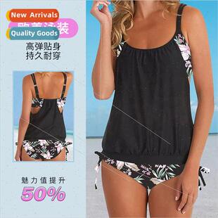 women 2023 summer Europe printing swimsu new conserv upscale