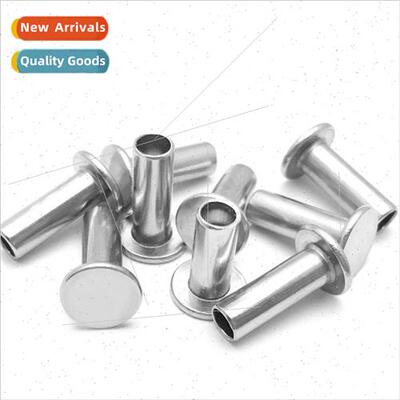 201 stainless steel flat head semi-hollow rivets 2-5