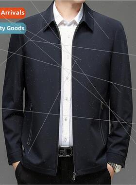 Spring Autumn thin men lapel coat leadership jacket middle-a