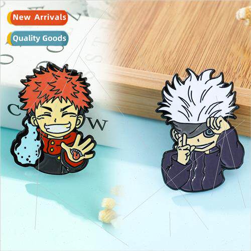 Spells back to war brooch metal badge secondary Japan anime