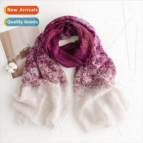 2023 spring summer new gradient color personaly ethnic scarf