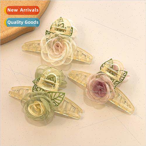 Super fairy camellia flower grab clip female 2023 new Mori s