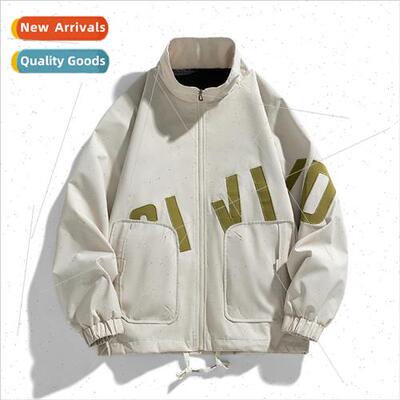 HK jacket men stand-up collar 2023 fall casual nd youth loos