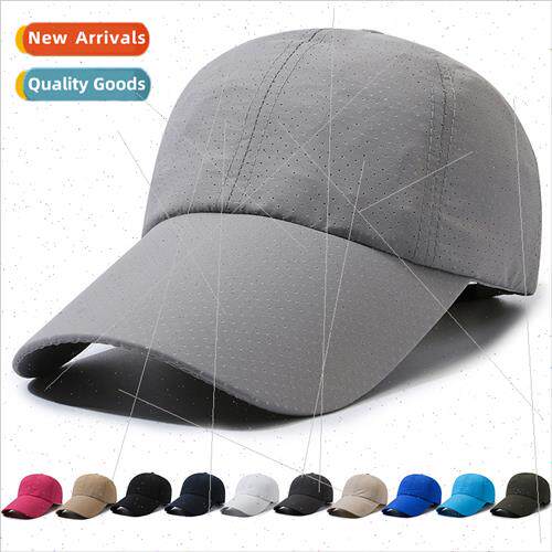 Summer new men baseball cap wh a longer brim quick-drying ha