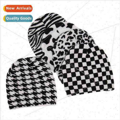 Europe Uned States striped knted cap set head hat autumn win