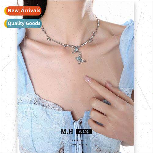 Handmade Wire Wrap Butterfly Necklace Women Spice Girls Prem
