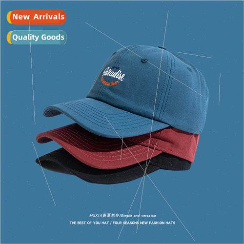 Korea  ins retro English embroidery baseball cap spring summ