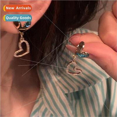 Knock good-looking gentle wind love earrings 2022 new tide e