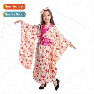 Kids Asian Geisha Children Stage Kimono Halloween Japanese