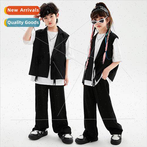 Jazz Dance Costume Girls Hip Hop Modeling Runway  Clothing F