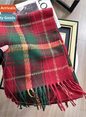 Multi-model imation cashmere plaid scarf fall winter new war