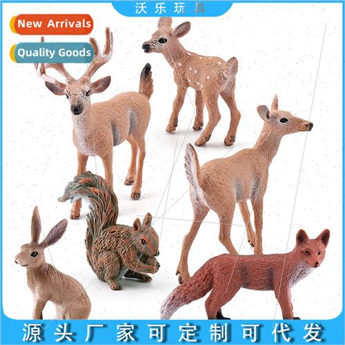 Christmas decoration squirrel fox rabb whetail deer model es