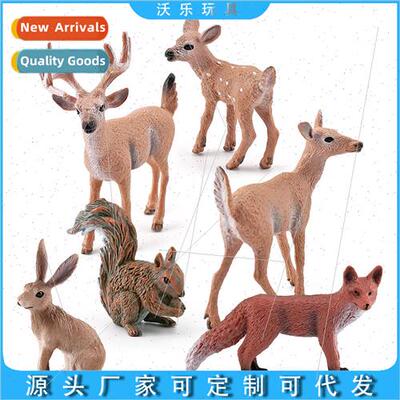 Christmas decoration squirrel fox rabb whetail deer model es