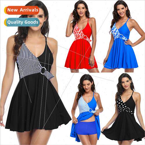 2023 new Europe swimsu womens spl skirt large size conservat