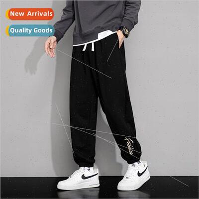 Spring Autumn  drawstring sweater pants men hundred nine pan