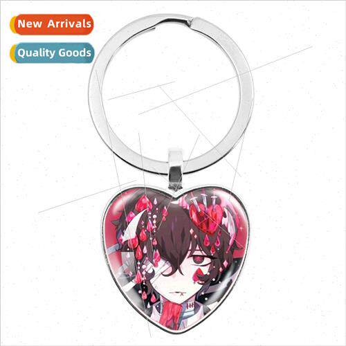 Anime Bungo Stray Dog Jewellery  Glass Dome Round Heart Pend