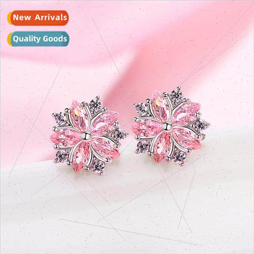 Cherry blossom earrings female Japan sweet girl sense romant