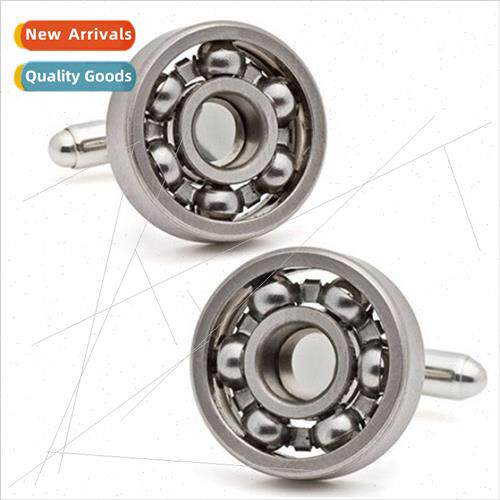New tungsten steel black wh beads bearing cufflinks cufflink