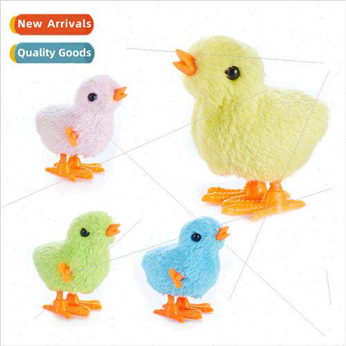 Jumping Clockwork Chicken Runs Nostalgia Jumping Plush Bounc