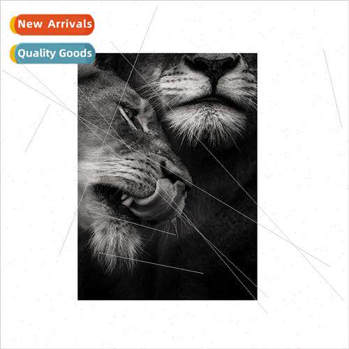 Diamond painting new DIY lion full round diamond handmade po