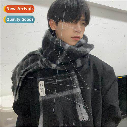 2023 new scarf men fall winter versatile wool warm couple pl