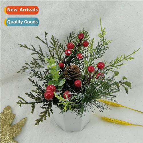Christmas e home small desktop potted plant ornaments Christ