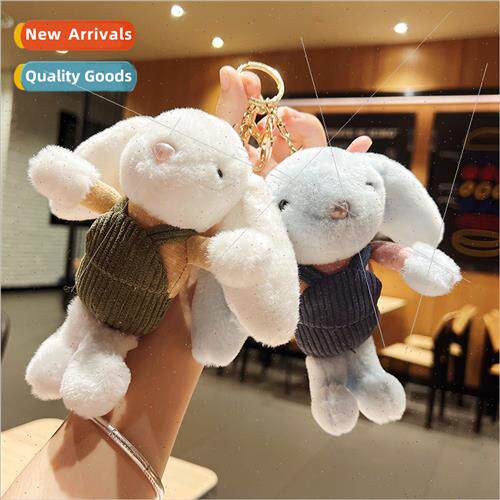 Plush backpack rabb rag doll cartoon key chain schoolbag cha
