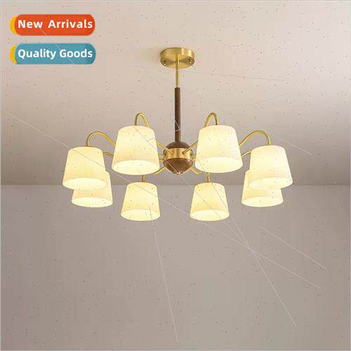 Walnut all copper living room sweet tube chandelier Scandina
